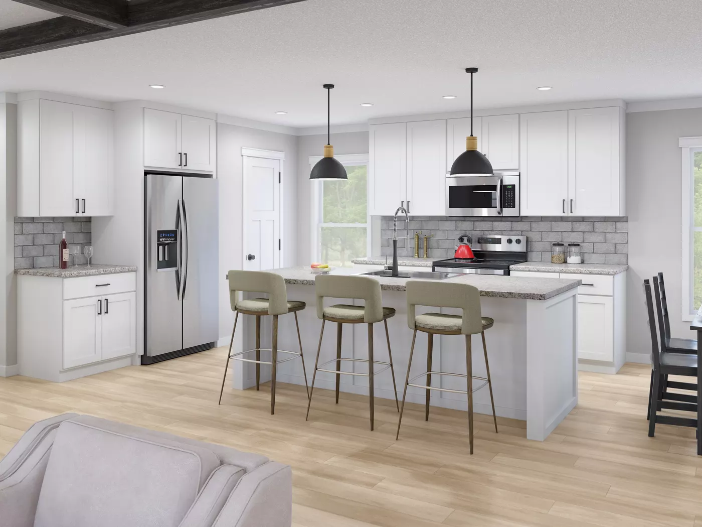 Whitney model-family kitchen illustration